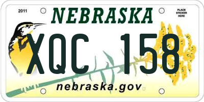 NE license plate XQC158