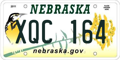 NE license plate XQC164