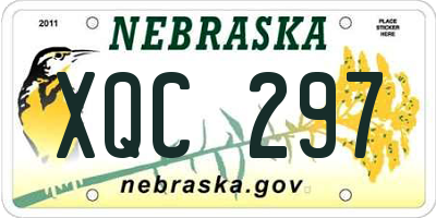NE license plate XQC297