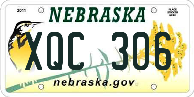 NE license plate XQC306