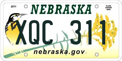 NE license plate XQC311
