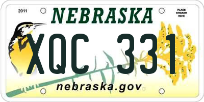 NE license plate XQC331