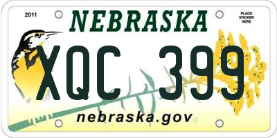NE license plate XQC399