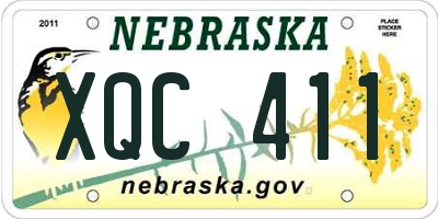 NE license plate XQC411