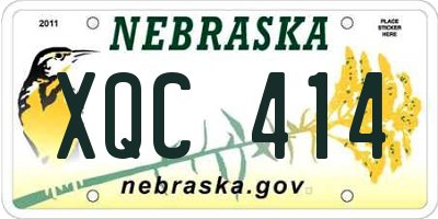 NE license plate XQC414
