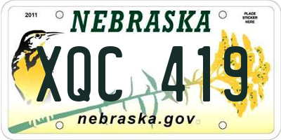 NE license plate XQC419