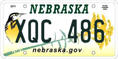NE license plate XQC486