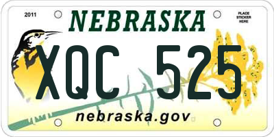 NE license plate XQC525