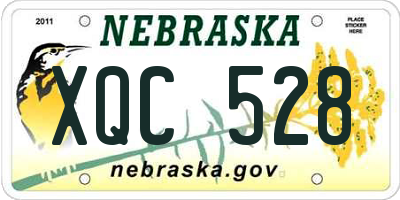 NE license plate XQC528
