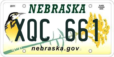 NE license plate XQC661