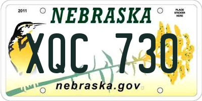 NE license plate XQC730