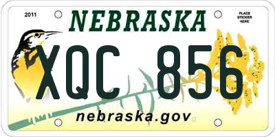 NE license plate XQC856