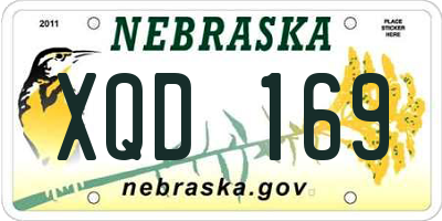 NE license plate XQD169