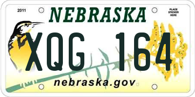 NE license plate XQG164