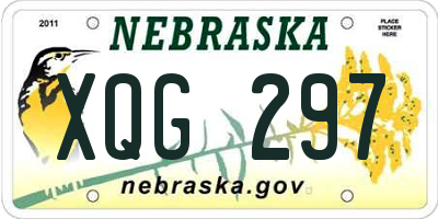 NE license plate XQG297