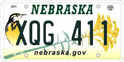 NE license plate XQG411