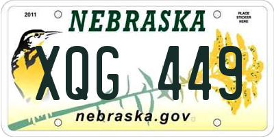 NE license plate XQG449