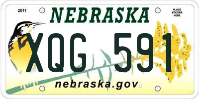NE license plate XQG591