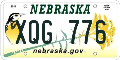 NE license plate XQG776