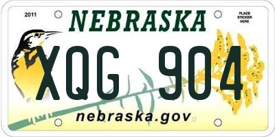 NE license plate XQG904