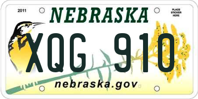 NE license plate XQG910