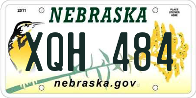 NE license plate XQH484