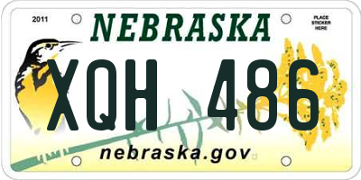 NE license plate XQH486