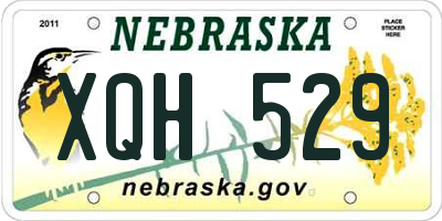 NE license plate XQH529
