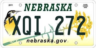 NE license plate XQI272