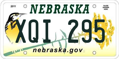 NE license plate XQI295