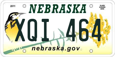 NE license plate XQI464