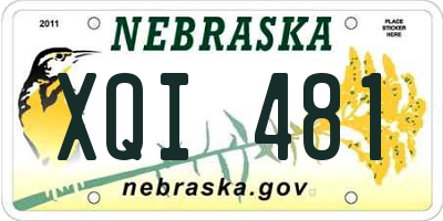 NE license plate XQI481