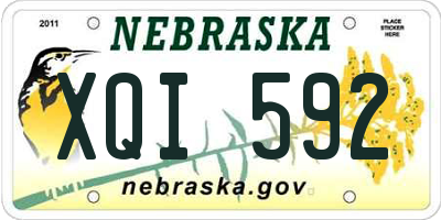 NE license plate XQI592