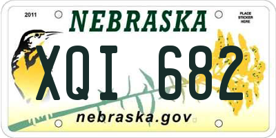 NE license plate XQI682