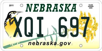NE license plate XQI697