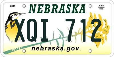 NE license plate XQI712