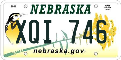 NE license plate XQI746