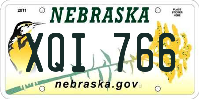 NE license plate XQI766