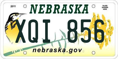 NE license plate XQI856