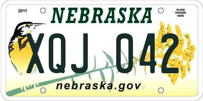 NE license plate XQJ042