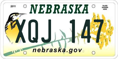 NE license plate XQJ147