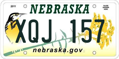 NE license plate XQJ157