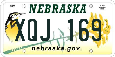 NE license plate XQJ169
