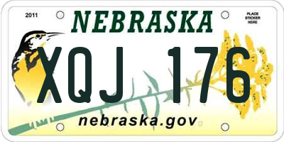 NE license plate XQJ176