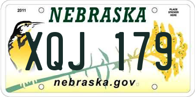 NE license plate XQJ179