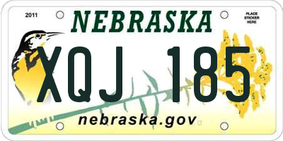 NE license plate XQJ185