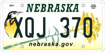 NE license plate XQJ370