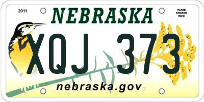 NE license plate XQJ373