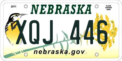 NE license plate XQJ446
