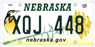 NE license plate XQJ448